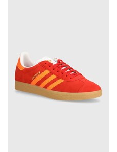 Σουέτ αθλητικά παπούτσια adidas Originals Gazelle χρώμα: κόκκινο, JI1374