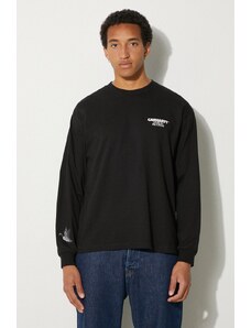 Βαμβακερή μπλούζα με μακριά μανίκια Carhartt WIP Ducks χρώμα: μαύρο, I033663.89XX