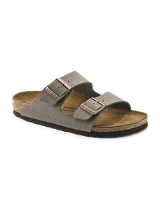 Birkenstock Arizona Stone Ανατομικά Σανδάλια Γκρι Narrow Fit (0151213)