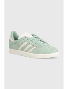 Δερμάτινα αθλητικά παπούτσια adidas Originals Gazelle χρώμα: πράσινο, IG4393