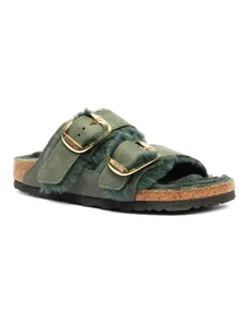 Birkenstock Δερμάτινα παπούτσι για το σπίτι Arizona | με την προσθήκη μαλλιού