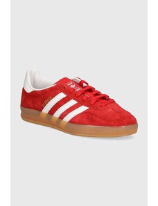 Σουέτ αθλητικά παπούτσια adidas Originals Gazelle Indoor χρώμα: κόκκινο, JI2063