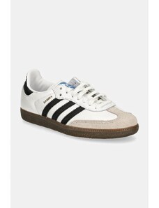 Δερμάτινα αθλητικά παπούτσια adidas Originals Samba OG χρώμα: άσπρο, IE3675