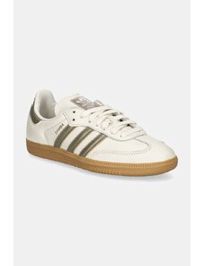 Δερμάτινα αθλητικά παπούτσια adidas Originals Samba OG W χρώμα: μπεζ, IG1964
