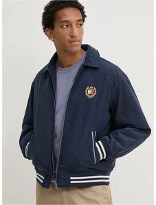 Μπουφάν Tommy Jeans χρώμα: ναυτικό μπλε, DM0DM19626