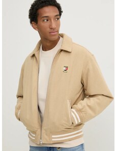 Μπουφάν Tommy Jeans χρώμα: μπεζ, DM0DM19626
