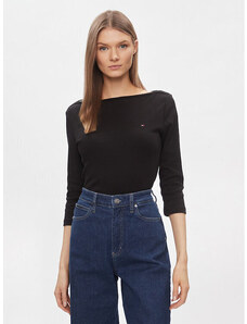 TOMMY HILFIGER NEW CODY SLIM BOAT-NK 3/4SLV Black WW0WW40589 WW0WW40589