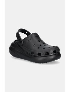 Παντόφλες Crocs Classic Crush Clog Classic Crush Clog χρώμα: μαύρο 207521 207521