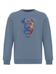 Williot Μπλούζα φούτερ γεντιανή / μπλε περιστεριού / κίτρινο / κρεμεζί