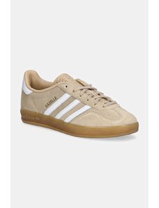Σουέτ αθλητικά παπούτσια adidas Originals Gazelle Indoor χρώμα: μπεζ, IH5482