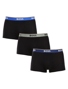 3PACK ανδρικό σορτς μποξεράκι BOSS μαύρο (50517827 969)