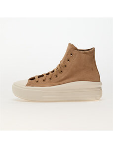 Converse Chuck Taylor All Star Move Platform Colorful Suede Coffee Rum/ Egret/ Black