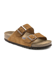 Birkenstock Arizona SFB Leve Mink Γυναικεία Ανατομικά Δερμάτινα Σανδάλια Ταμπά Narrow Fit (1009527)