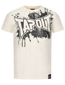 Tapout Μπλουζάκι 'Splashed' κρεμ / μαύρο