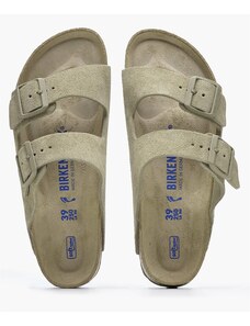 Γυναικεία Flats Arizona.Fdd Χακί Δέρμα Καστόρι Birkenstock