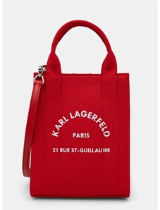 Τσάντα Karl Lagerfeld χρώμα: κόκκινο, A1W50039