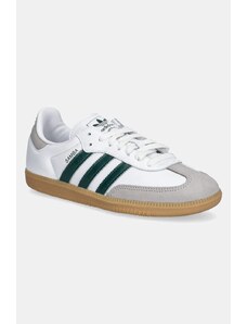 Δερμάτινα αθλητικά παπούτσια adidas Originals Samba OG χρώμα: άσπρο, JI2724