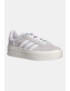 Σουέτ αθλητικά παπούτσια adidas Originals Gazelle Bold W χρώμα: γκρι, HQ6893