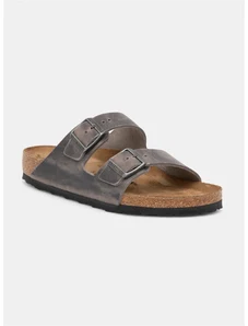 Nubuck παντόφλες Birkenstock Arizona χρώμα: γκρι, 1027046