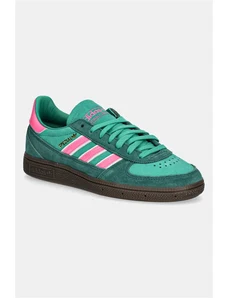 Σουέτ αθλητικά παπούτσια adidas Originals Handball Spezial Wm χρώμα: πράσινο, JH5454