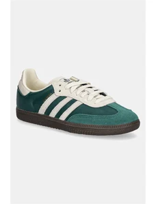 Δερμάτινα αθλητικά παπούτσια adidas Originals Samba OG χρώμα: πράσινο, JI3215