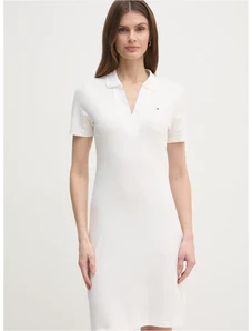 Φόρεμα Tommy Hilfiger χρώμα: άσπρο, WW0WW42567