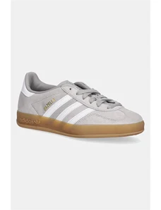 Σουέτ αθλητικά παπούτσια adidas Originals Gazelle Indoor χρώμα: γκρι, JQ0176