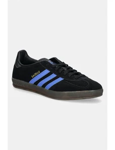 Σουέτ αθλητικά παπούτσια adidas Originals Gazelle Indoor χρώμα: μαύρο, JQ2692