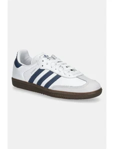 Δερμάτινα αθλητικά παπούτσια adidas Originals Samba Og W χρώμα: άσπρο, JH5688