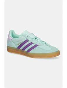 Σουέτ αθλητικά παπούτσια adidas Originals Gazelle Indoor W χρώμα: τιρκουάζ, JQ0192