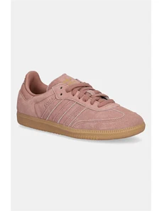 Σουέτ αθλητικά παπούτσια adidas Originals Samba OG χρώμα: ροζ, JI3209