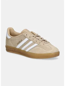 Σουέτ αθλητικά παπούτσια adidas Originals Gazelle Indoor χρώμα: μπεζ, IH5482