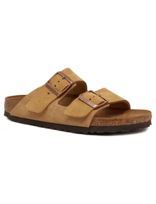 Birkenstock Δερμάτινος παντόφλες Arizona VL Latte Cream