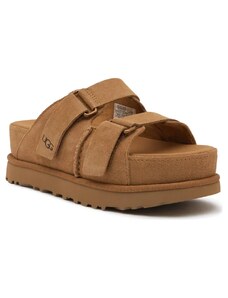 UGG Δερμάτινος παντόφλες GOLDENSTAR HI SLIDE