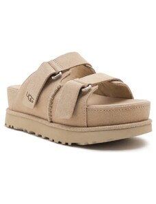 UGG Δερμάτινος παντόφλες GOLDENSTAR HI SLIDE