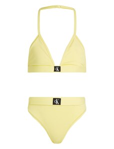 Calvin Klein Swimwear Μπικίνι ανοικτό κίτρινο / μαύρο