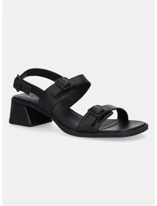 Δερμάτινα σανδάλια Camper Kora Sandal χρώμα: μαύρο, K201739-001