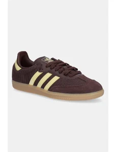 Αθλητικά adidas Originals Samba OG χρώμα: καφέ, JR8167