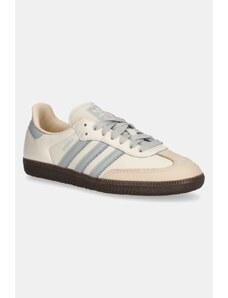 Δερμάτινα αθλητικά παπούτσια adidas Originals Samba OG W χρώμα: μπεζ, JH7299