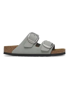 Nubuck παντόφλες Birkenstock Arizona Big Buckle χρώμα: γκρι, 1029311