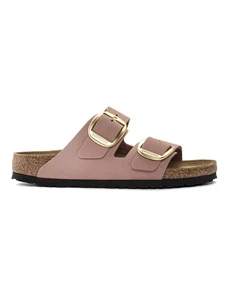 Nubuck παντόφλες Birkenstock Arizona Big Buckle χρώμα: ροζ, 1023963