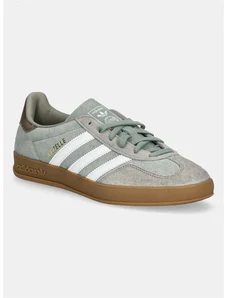 Σουέτ αθλητικά παπούτσια adidas Originals Gazelle Indoor χρώμα: πράσινο, JI3526