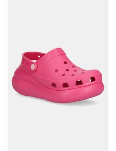 Παντόφλες Crocs Classic Crush Clog χρώμα: ροζ, 207521.6ZQ