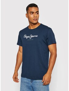 Pepe Jeans - Ανδρικό T-shirt Eggo Regular Fit PM508208-595 Μπλε Ναυτικό