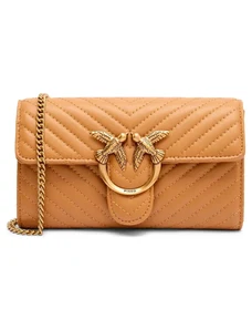 Pinko Δερμάτινη πορτοφόλι LOVE ONE