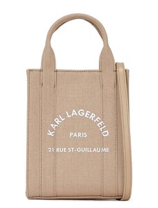 KARL LAGERFELD Τσαντακι K/Rsg Square Small Tote A1W50039 1lg nougat