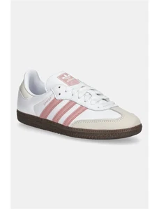 Δερμάτινα αθλητικά παπούτσια adidas Originals Samba OG χρώμα: άσπρο, JI2677