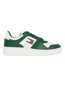 Tommy Hilfiger - Ανδρικά Δερμάτινα Sneakers Tjm Retro Basket Ess EM0EM01395-L2P Πράσινο