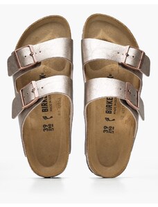 Γυναικεία Flats Arizona.Grace Πλατίνα ECOleather Birkenstock