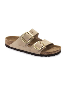 Birkenstock Arizona Big Buckle Sandcastle Ανατομικά Δερμάτινα Σανδάλια Μπεζ Narrow Fit (1024064)